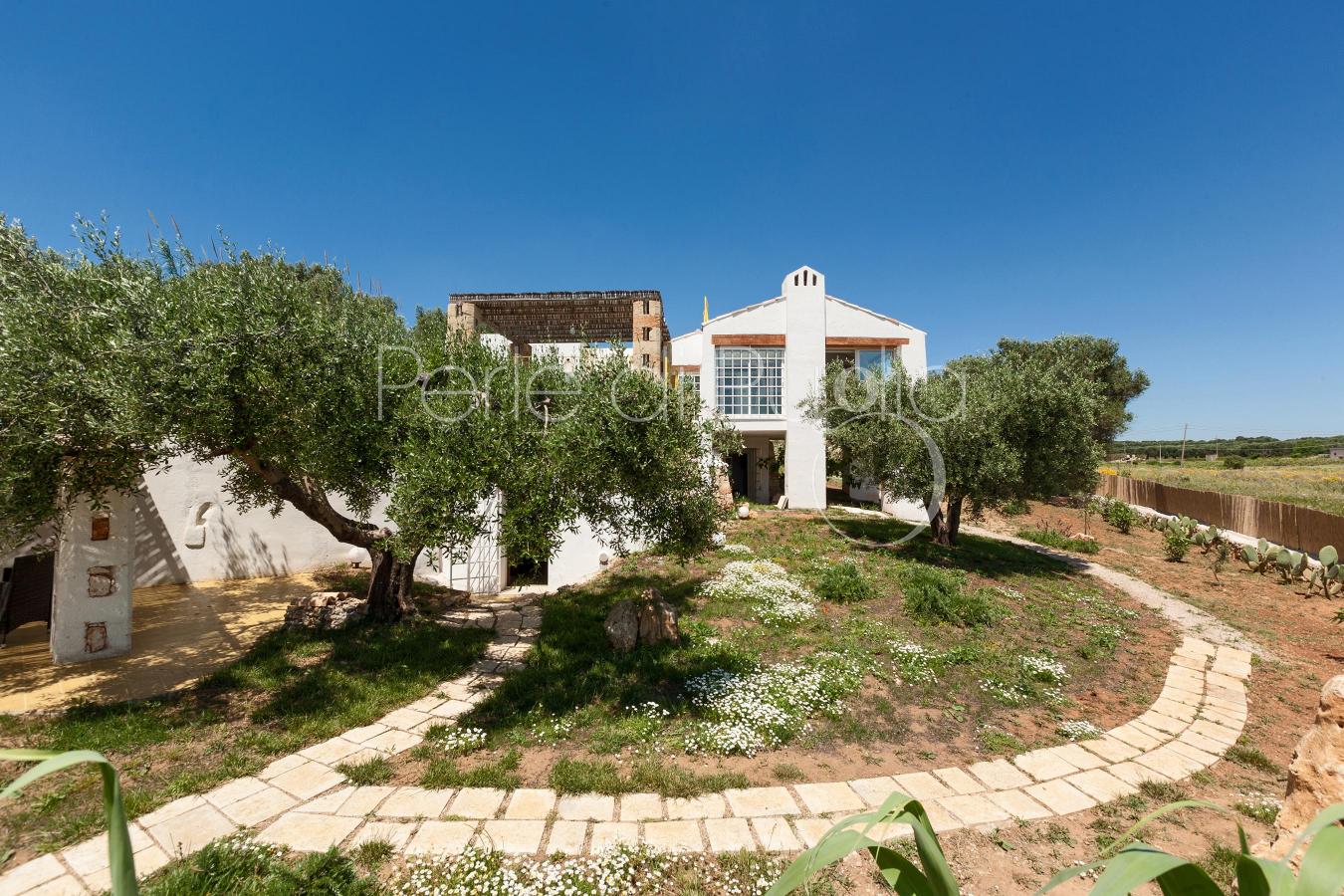 Ferienhaus mit pool in pescoluse: casina di sotto Slaapkamers erhhte bedden
