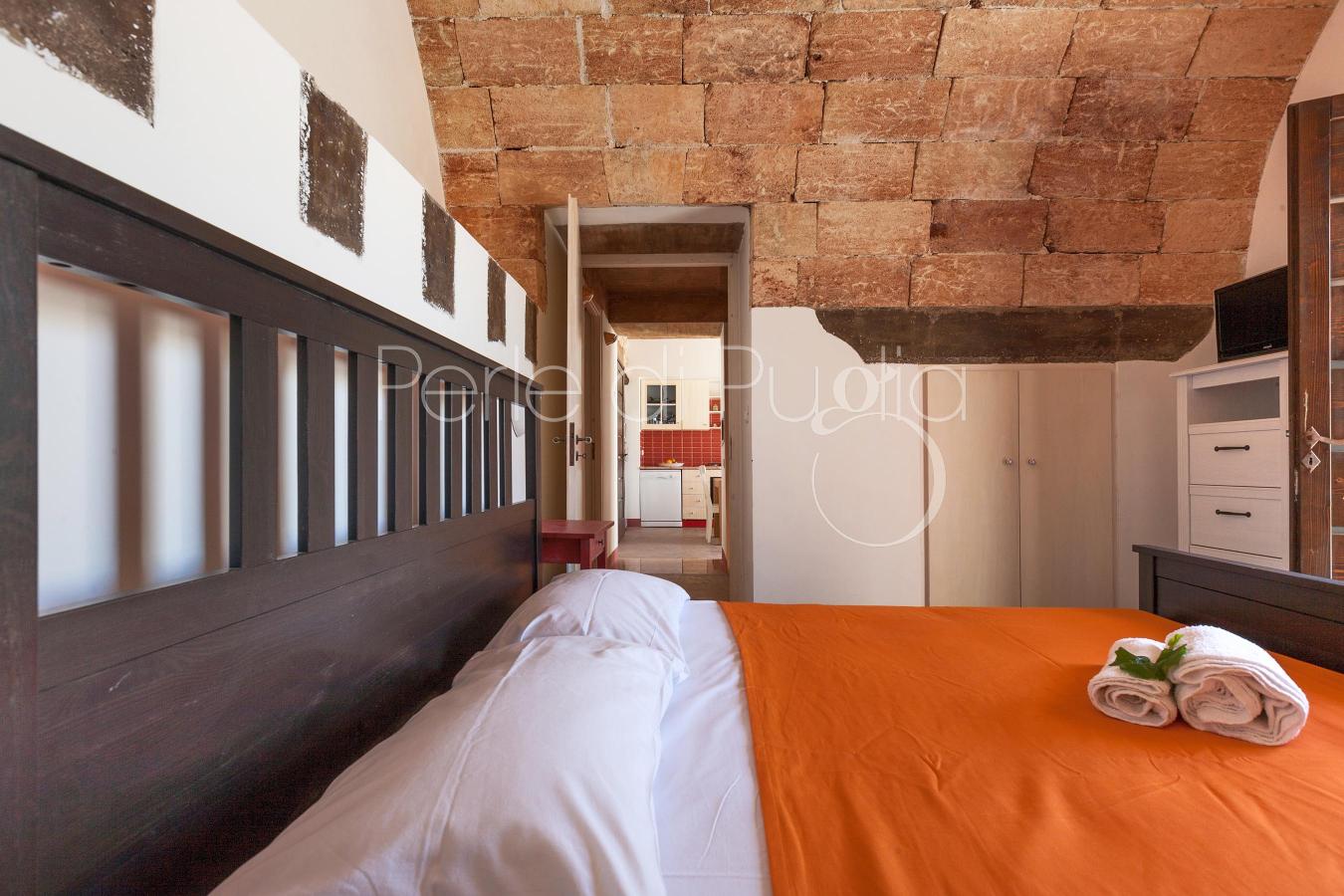 Ferienhaus mit pool in pescoluse: casina di sotto Slaapkamers erhhte bedden